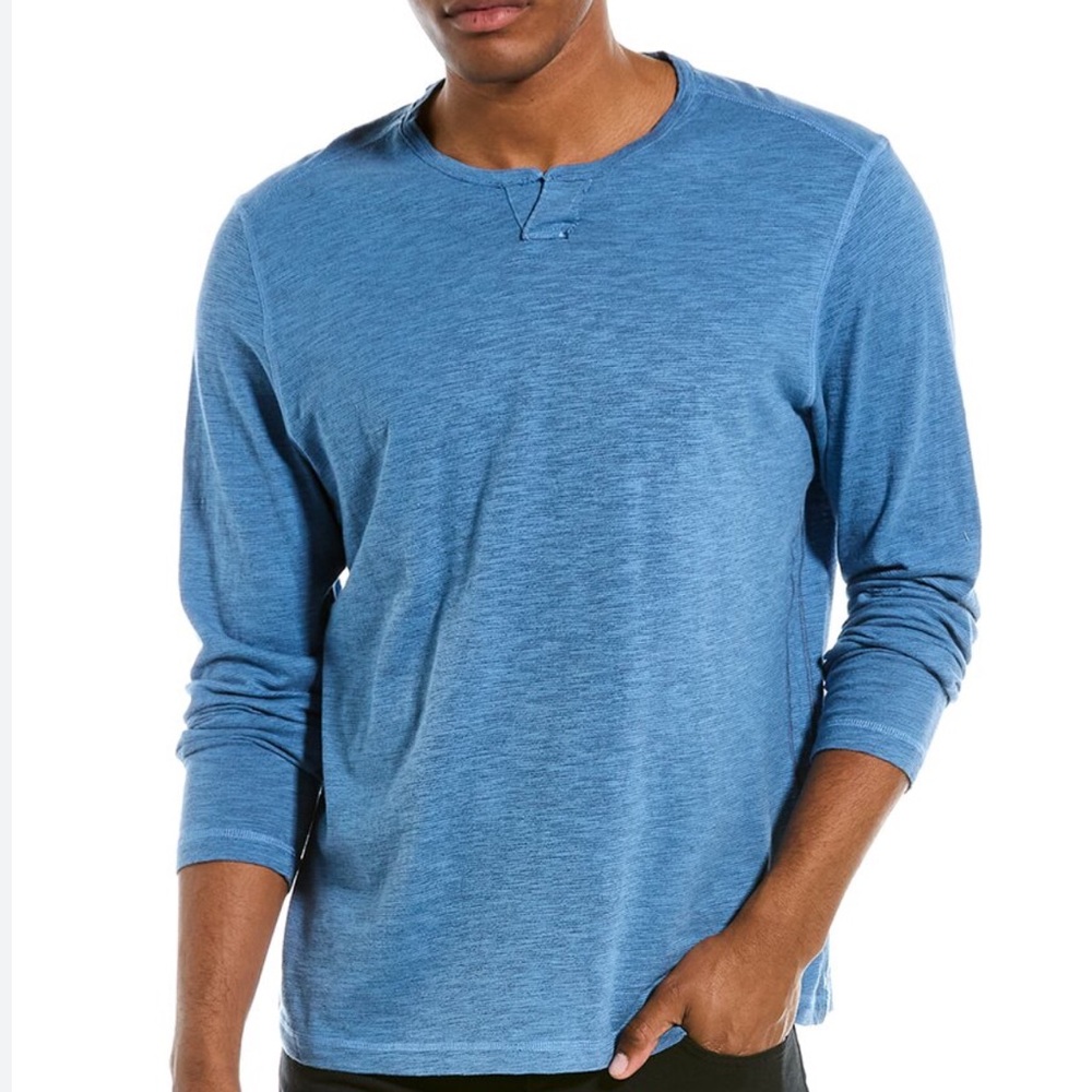 NWT Tommy Bahama Ocean Keys
Stripe Abaco Split Neck Shirt - Large!